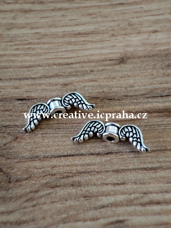 křídla - anděl 18x7mm starostříbro